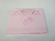 Σεντόνι φανέλα bebe set – 3 τεμ. με λάστιχο Γατάκι